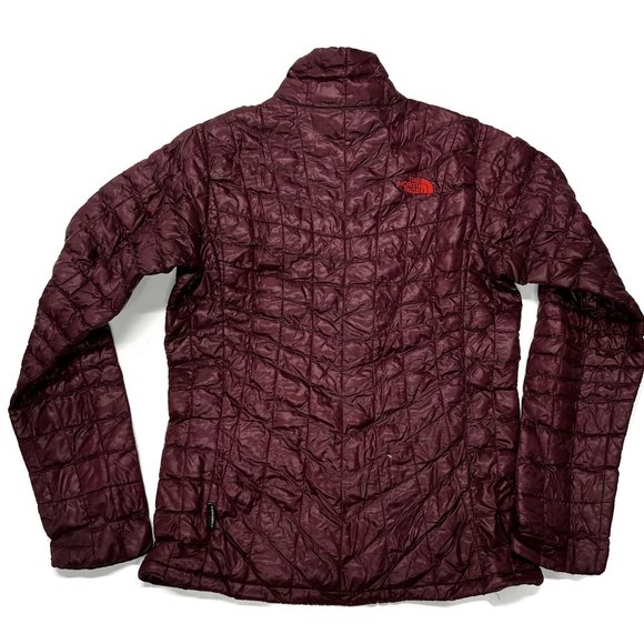 The North Face Thermoball Eco Jacket Womens Small Red Puffer Quilted - Picture 5 of 12